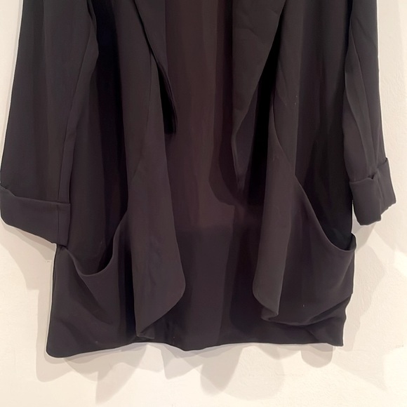 Carolina Belle black drape oversized blazer size medium - Picture 4 of 9
